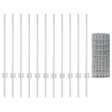 Fence and Post Silver 0.8 x 25 m Steel 3336224