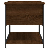 Storage Bench Brown Oak 70x42.5x47 cm Engineered Wood 839022