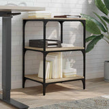 Printer Stand 3-Tier Sonoma Oak 50x41x75 cm Engineered Wood 842287