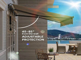 2.5 x 2m Electric Awning with Remote Controller, Aluminium Frame DIY Retractable Awning, UV30 Sun T3398P314734