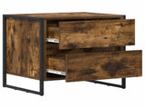 Bedside Table Smoke Oak 50 x 39.5 x 50 cm Engineered Wood 886682
