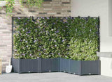 Garden Planter 5 pcs LiGht Grey 120 x 120 x 143 cm PP 42002889
