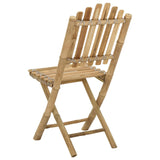 Garden Chair 4 pcs Natural Bamboo 42028078