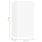 10 Piece TV Cabinet Set White Engineered Wood 3078737
