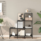 Bookcase Black 92x30x102 cm Engineered Wood and Metal 845436