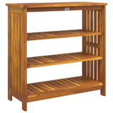 Garden Cabinet Natural 90 x 40 x 90cm Solid Acacia Wood 42001363