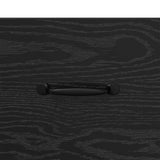 Sideboard Black Oak 69.5 x 34 x 90 cm Engineered Wood and Iron 880645