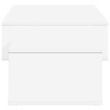 Coffee Table White 105 x 50 x 32.5 cm Engineered Wood 8000204