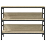 Console Table Sonoma Oak 100x32x75 cm Engineered Wood 839059