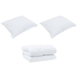 Winter Duvet with Pillow 3 pcs White Microfiber 3377883