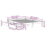 Bed Frame with Drawers without Mattress 160x200 cm 3301952