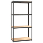 4-Layer Shelves 2 pcs Anthracite Steel&Engineered Wood 3154151