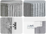 Bathroom Furniture Set 2 pcs Grey Sonoma 33 x 34.5 x 100 cm 3406099
