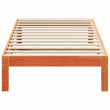Bed Frame without Mattress Wax Brown 80x200 cm Solid Wood Pine 859216