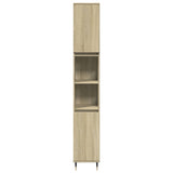 3 Piece Bathroom Furniture Set Sonoma Oak Engineered Wood 3307673