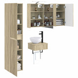 Bathroom Furniture Set 5 pcs Sonoma Oak 3407249