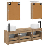 Bathroom Cabinet Set 5 pcs Artisan Oak 50 x 14.5 x 70 cm 3406638