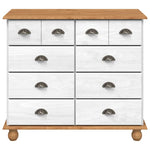 Chest of Drawer ASKIM White 91 x 40 x 79 cm Solid Pine wood 4105423