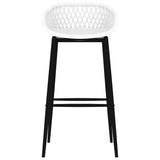 7 Piece Bar Set Black and White 3057390