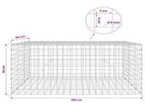 Gabion with 5 mm Wire and 5x5 cm Mesh 100x50x50 cm 3464228