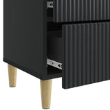 Bedside Cabinet Black 43 x 34.5 x 48 cm Engineered Wood 894527