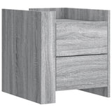 Bedside Cabinet Grey Sonoma 45x50x50 cm Engineered Wood 848288