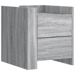 ZNTS Bedside Cabinet Grey Sonoma 45x50x50 cm Engineered Wood 848288