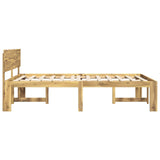 Double Bed Frame with Headboard ROSTOCK White 150 x 200 cm 3405463