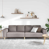 Living Room Couch Taupe 250 x 77 x 76 cm Polyester 3335086