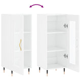 Sideboard High Gloss White 34.5x34x90 cm Engineered Wood 828774