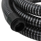 Suction Hose with Brass Connectors Black 1.1" 20 m PVC 151066