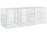 Gabion Basket with Cover 300x100x150 cm Galvanised Iron 3295215