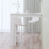 Wall Bar Table White 102x45x103.5 cm Engineered Wood 811781