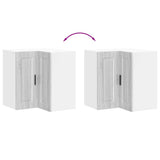 Kitchen Wall Corner Cabinet "Porto" Grey Sonoma Engineered Wood 854103