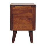 Chestnut Lid-up Storage Stool IN3403