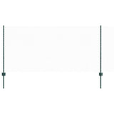 Welded Wire Fence 25 x 1 m PVC-Coated Steel Green Mesh 3336717