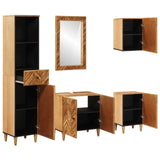 Bathroom Cabinet Set with Drawer 5 pcs Solid Mango Wood 3310180