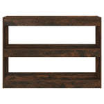 Book Cabinet/Room Divider Smoked Oak 100x30x72 cm 813629