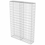 Gabion Wall with Covers Galvanised Steel 100x20x150 cm 143579