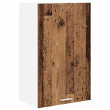 Hanging Cabinet with Storage Old Wood and White 50 x 31 x 80 cm 884272