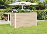 Planter Ivory 100 x 50 x 75 cm Galvanised Steel 42018099