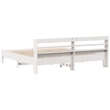 Bed Frame without Mattress White 180x200 cm Super King Solid Wood Pine 3306880
