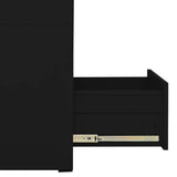 Filing Cabinet Black 46x62x133 cm Steel 336280