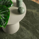 Rug HUARTE Short Pile Soft and Washable Forest Green 160 cm 375106