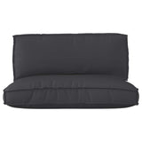 Pallet Cushion Set 2 pcs Black 120 x 80 x 12 cm Oxford fabric 3329083