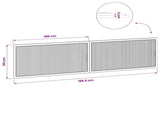 Wall-Mounted Headboard EDE White Engineered Wood 896045