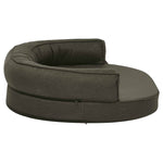 ZNTS Ergonomic Dog Bed Mattress 75x53 cm Linen Look Dark Grey 171290