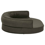 ZNTS Ergonomic Dog Bed Mattress 75x53 cm Linen Look Dark Grey 171290