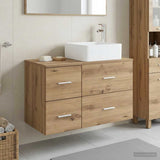 Bathroom Furniture Set 2 pcs Artisan Oak Engineered Wood 3403983