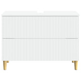 Bathroom Sink Cabinet ARNHEM White 82 x 41x 59 cm 896575